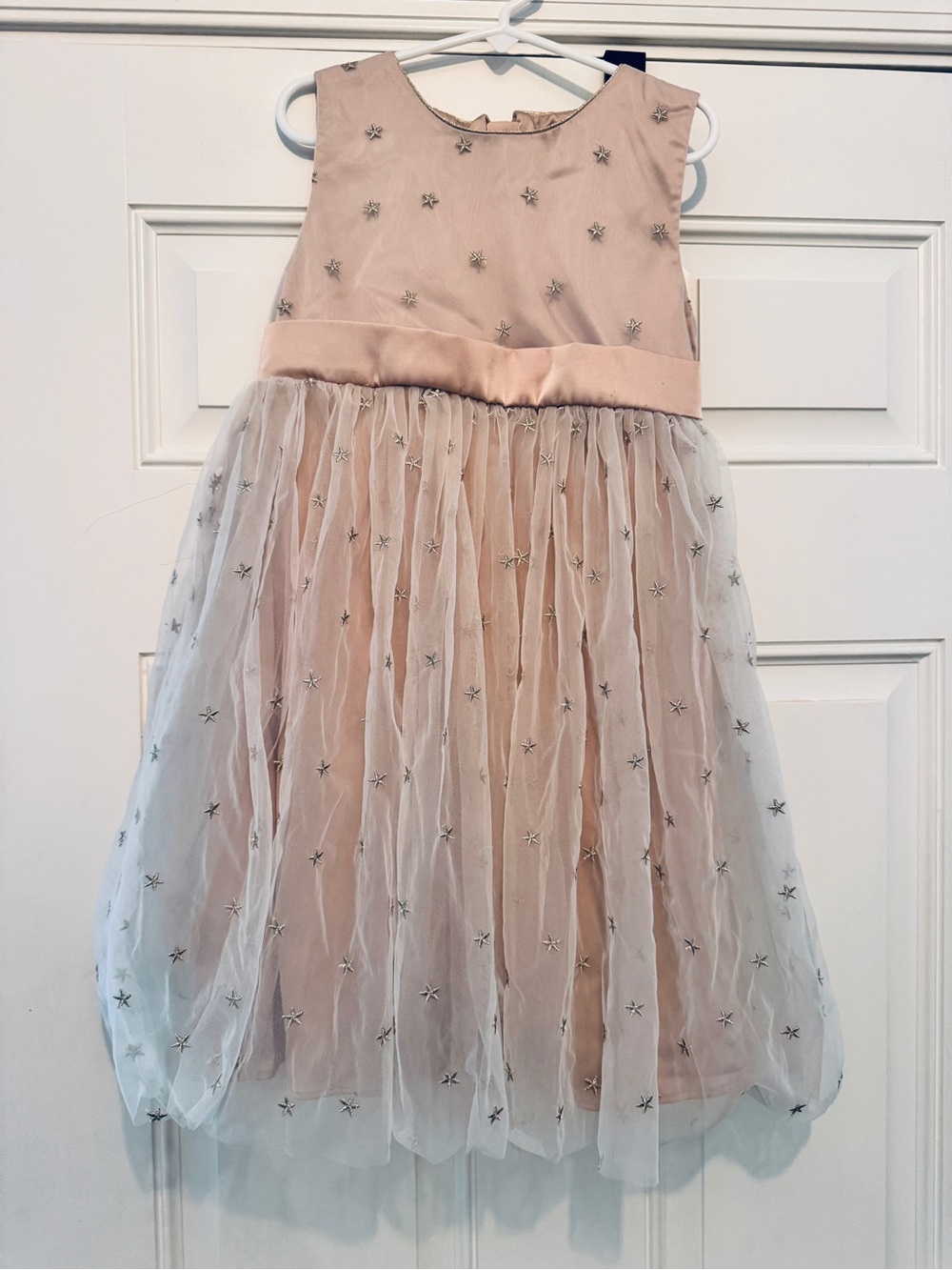 Girls' Star-Embellished Tulle Party Dress
